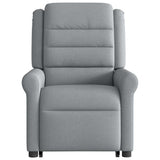 Fauteuil de massage inclinable Gris clair Tissu