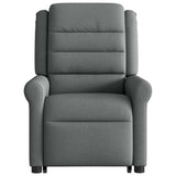 Fauteuil de massage inclinable Gris foncé Tissu
