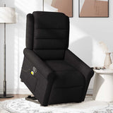Fauteuil de massage inclinable Noir Tissu