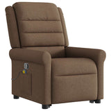 Fauteuil de massage inclinable Marron Tissu