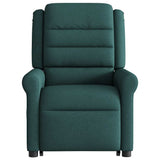 Fauteuil inclinable de massage Vert foncé Tissu