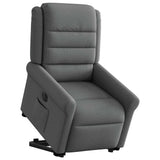 Fauteuil inclinable électrique gris foncé tissu
