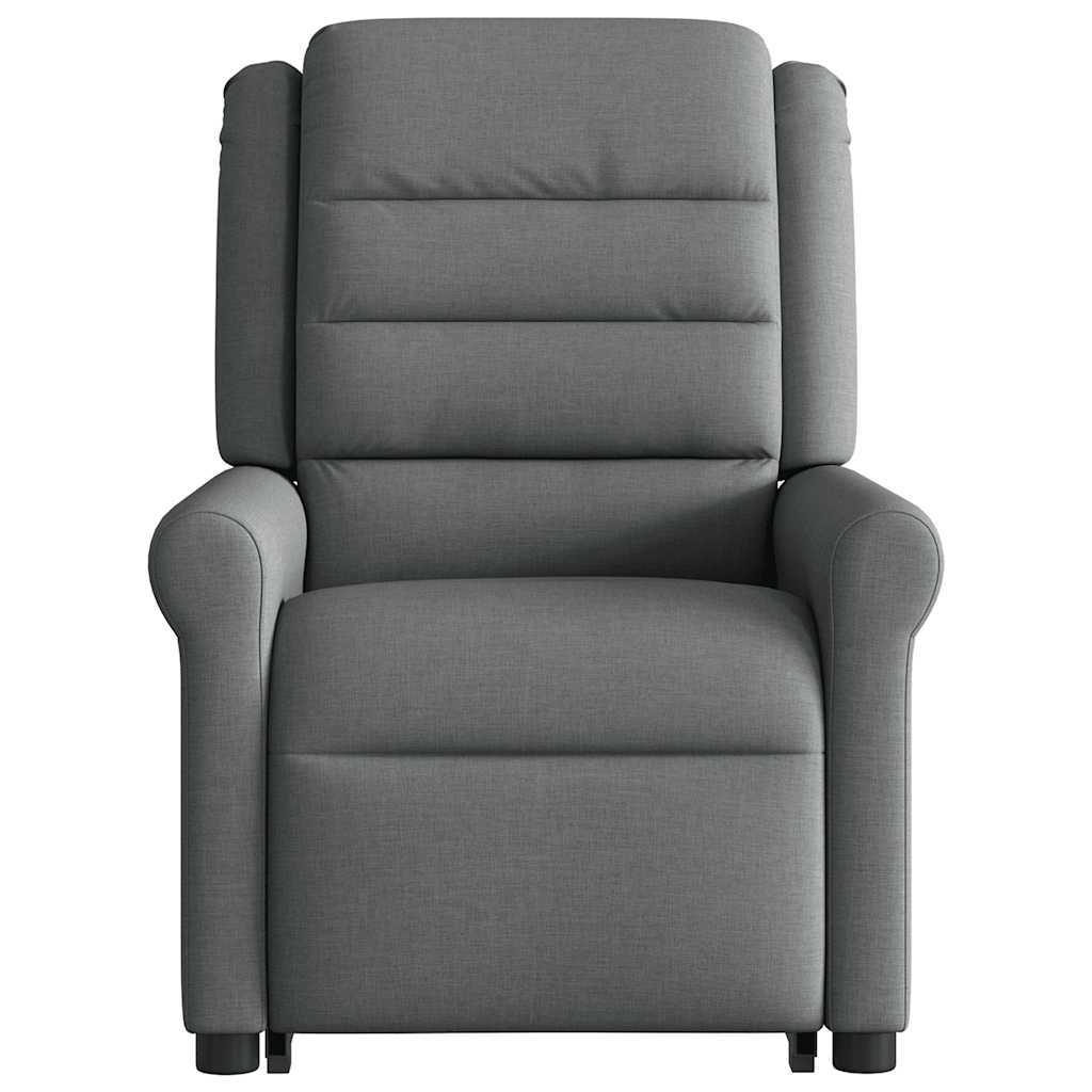 Fauteuil inclinable électrique gris foncé tissu