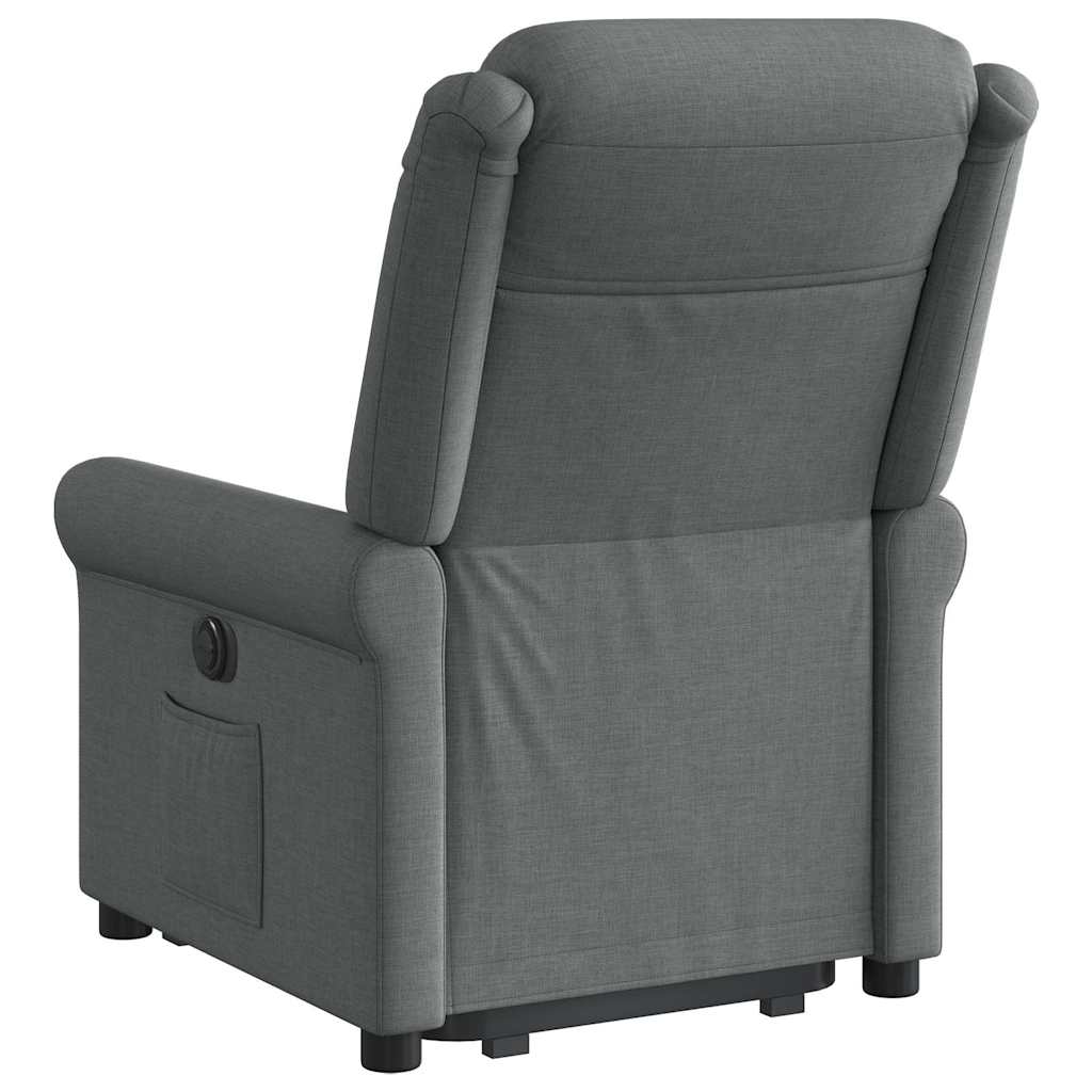 Fauteuil inclinable électrique gris foncé tissu