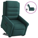 Fauteuil inclinable électrique vert foncé tissu