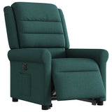 Fauteuil inclinable électrique vert foncé tissu