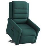 Fauteuil inclinable électrique vert foncé tissu