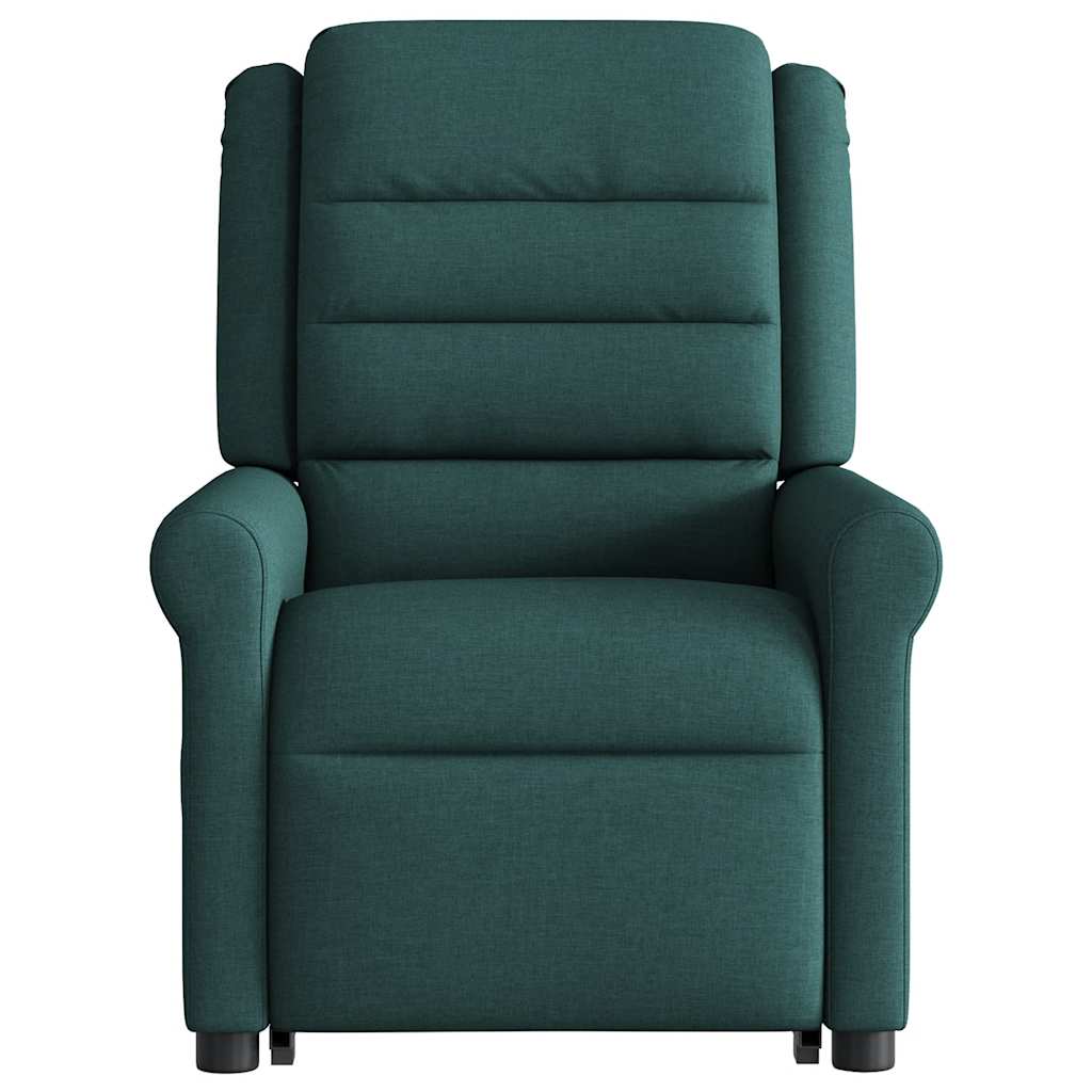 Fauteuil inclinable électrique vert foncé tissu
