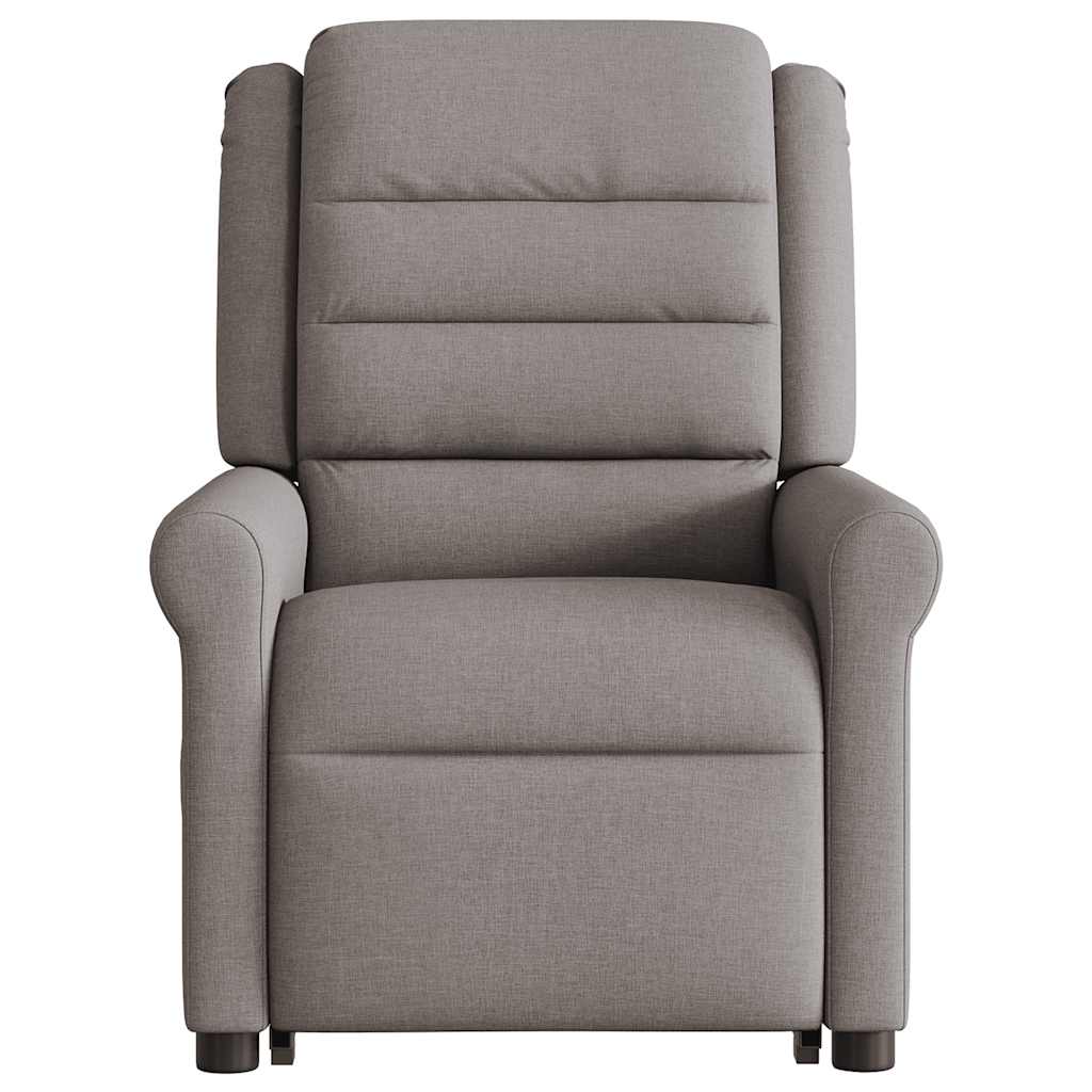 Fauteuil inclinable électrique taupe tissu