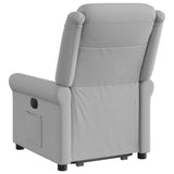 Fauteuil inclinable électrique gris nuage tissu