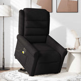 Fauteuil inclinable de massage électrique Noir Tissu