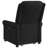 Fauteuil inclinable de massage électrique Noir Tissu