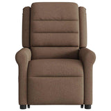 Fauteuil inclinable de massage électrique Marron Tissu