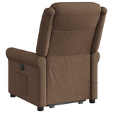 Fauteuil inclinable de massage électrique Marron Tissu
