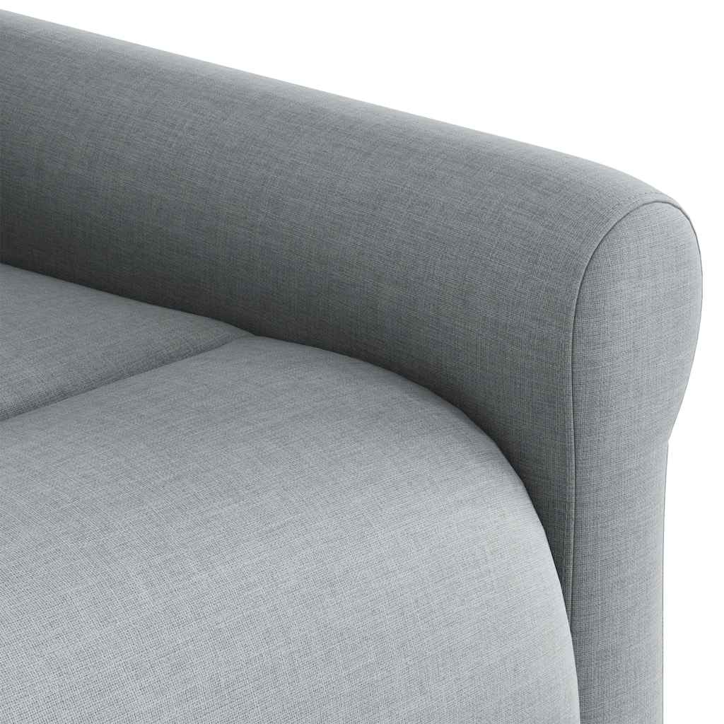 Fauteuil inclinable électrique Gris clair Tissu