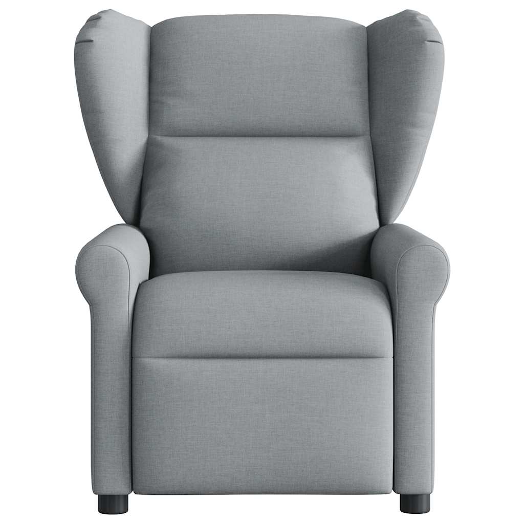Fauteuil inclinable électrique Gris clair Tissu