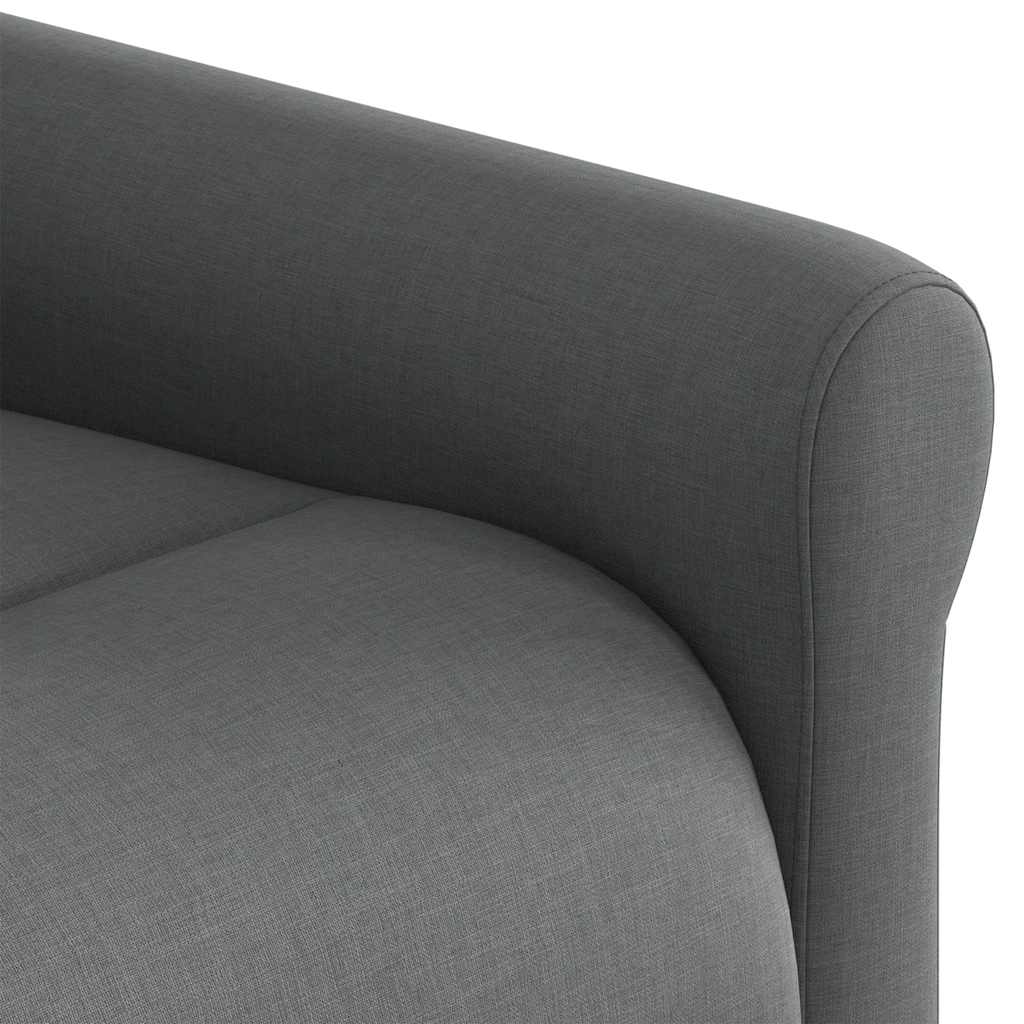Fauteuil inclinable électrique Gris foncé Tissu