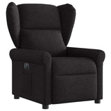Fauteuil inclinable électrique Noir Tissu