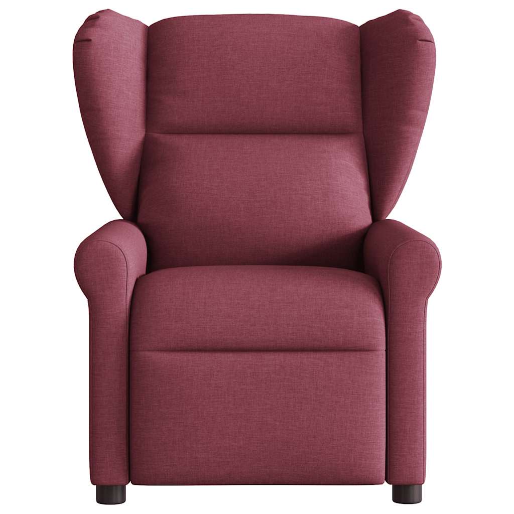 Fauteuil inclinable électrique Rouge bordeaux Tissu