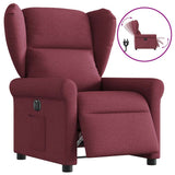 Fauteuil inclinable électrique Rouge bordeaux Tissu