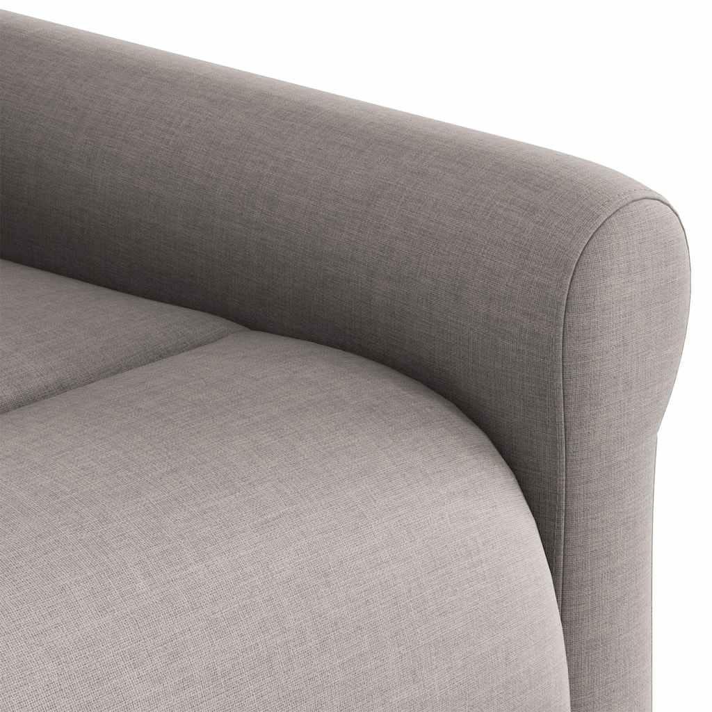 Fauteuil inclinable électrique Taupe Tissu
