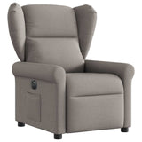 Fauteuil inclinable électrique Taupe Tissu