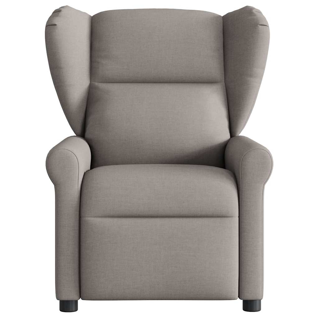 Fauteuil inclinable électrique Taupe Tissu