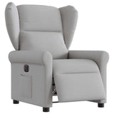 Fauteuil inclinable électrique gris nuage tissu