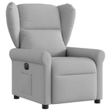 Fauteuil inclinable électrique gris nuage tissu