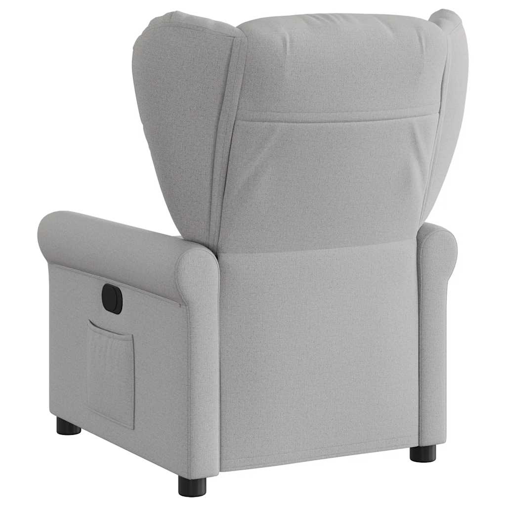 Fauteuil inclinable électrique gris nuage tissu