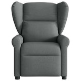 Fauteuil inclinable de massage électrique gris foncé tissu