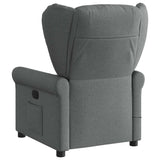 Fauteuil inclinable de massage électrique gris foncé tissu