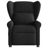 Fauteuil de massage inclinable électrique Noir Tissu