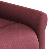 Fauteuil de massage inclinable électrique Rouge bordeaux Tissu