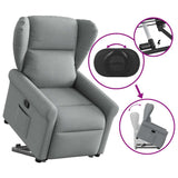 Fauteuil inclinable Gris clair Tissu
