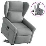 Fauteuil inclinable Gris clair Tissu