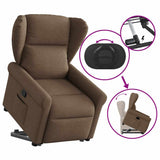 Fauteuil inclinable Marron Tissu