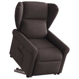 Fauteuil inclinable marron foncé tissu