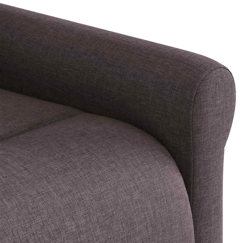 Fauteuil inclinable marron foncé tissu