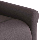 Fauteuil inclinable marron foncé tissu