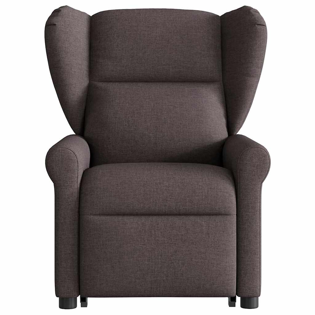 Fauteuil inclinable marron foncé tissu