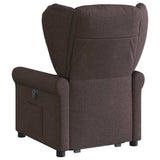 Fauteuil inclinable marron foncé tissu
