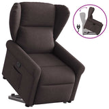 Fauteuil inclinable marron foncé tissu