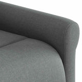 Fauteuil de massage inclinable Gris foncé Tissu