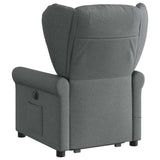 Fauteuil de massage inclinable Gris foncé Tissu