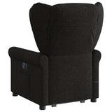 Fauteuil de massage inclinable Noir Tissu