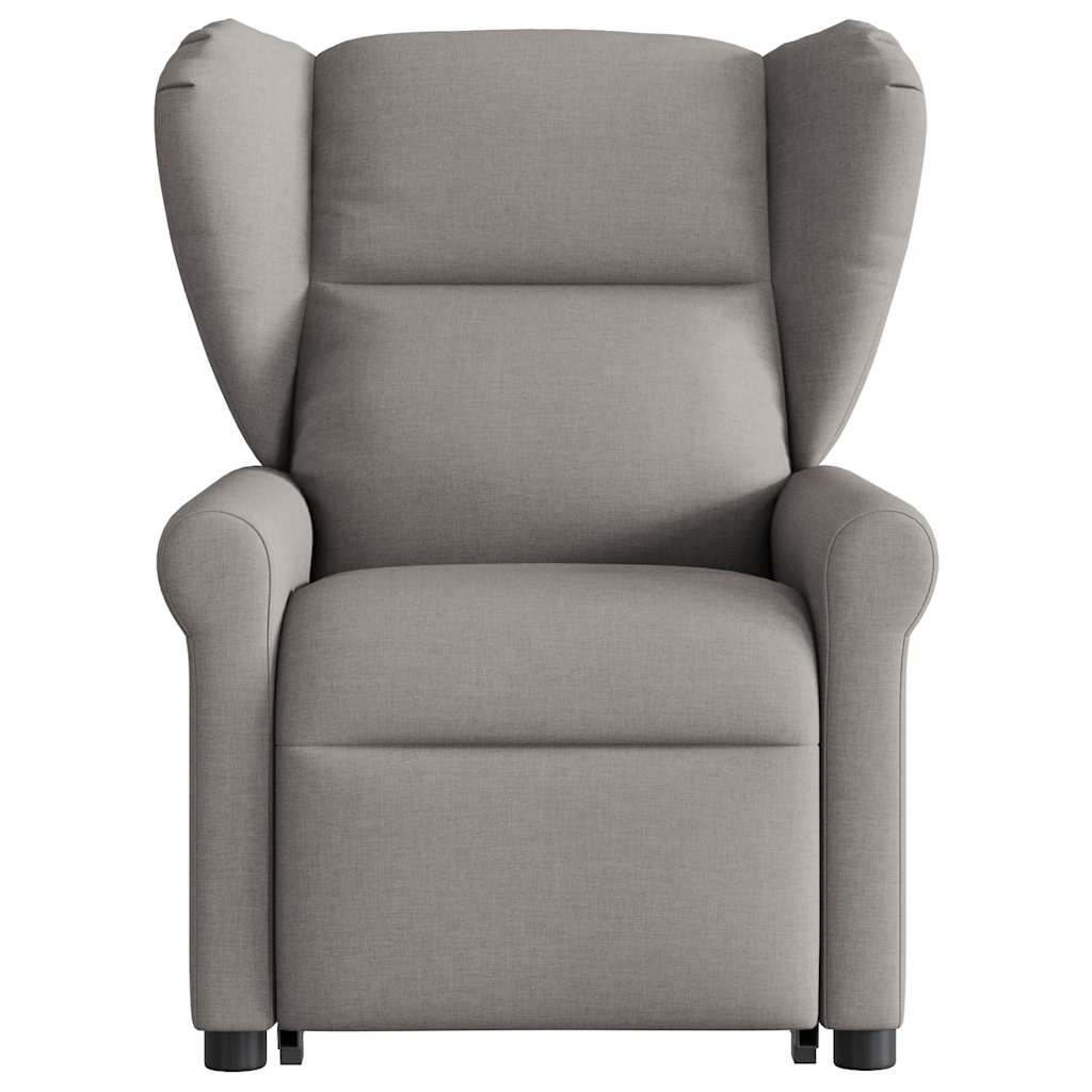 Fauteuil inclinable de massage Taupe Tissu