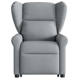 Fauteuil inclinable électrique gris clair tissu