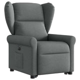 Fauteuil inclinable électrique gris foncé tissu