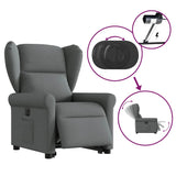 Fauteuil inclinable électrique gris foncé tissu
